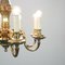 Gold and Metal 8-Light Chandelier, 1970s 6