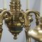 Gold and Metal 8-Light Chandelier, 1970s 10