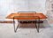 Cherry and Metal Coffee Table in the Style of Ettore Sottsass, Italy, 1950s 1