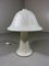 Large Striped Glass Mushroom Table Lamp from Peill & Putzler, Germany, 1970s, Image 1