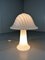 Große Gestreifte Glas Mushroom Tischlampe von Peill & Putzler, 1970er 17