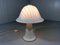 Lampada da tavolo grande a fungo in vetro a strisce di Peill & Putzler, Germania, anni '70, Immagine 6