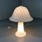 Große Gestreifte Glas Mushroom Tischlampe von Peill & Putzler, 1970er 22