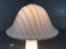 Lampada da tavolo grande a fungo in vetro a strisce di Peill & Putzler, Germania, anni '70, Immagine 18