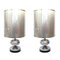 Lampes de Bureau en Chrome, Espagne, 1970s, Set de 2 1