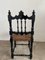 Mid-century Portuguese Black Painted Wood and Straw Living Room Set, 1960s, Set of 6 16
