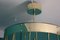 Mid-Century Long Turquoise Blue Murano Glass Staircase Chandelier, 1980s 10