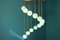 Mid-Century Long Turquoise Blue Murano Glass Staircase Chandelier, 1980s, Image 17