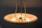 Brass and Crystal Uplight Chandelier by J. T. Kalmar, 1950s, Image 21