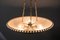 Brass and Crystal Uplight Chandelier by J. T. Kalmar, 1950s, Image 11