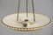 Brass and Crystal Uplight Chandelier by J. T. Kalmar, 1950s, Image 10