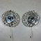 Glass and Chrome-Plated Wall Lights from Hillebrand Lighting, Germany, 1960s, Set of 2, Image 1
