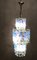 Mid-Century Blue Glass Ceiling Lamp, 1970s, Image 2