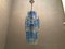 Mid-Century Blue Glass Ceiling Lamp, 1970s, Image 3