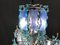 Mid-Century Blue Glass Ceiling Lamp, 1970s, Image 6