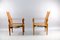 Vintage Cognac Leather Safari Lounge Chairs by Wilhelm Kienzle for Wohnbedarf, Set of 2 12
