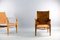 Vintage Cognac Leather Safari Lounge Chairs by Wilhelm Kienzle for Wohnbedarf, Set of 2, Image 9