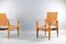 Vintage Cognac Leather Safari Lounge Chairs by Wilhelm Kienzle for Wohnbedarf, Set of 2, Image 14