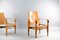 Vintage Cognac Leather Safari Lounge Chairs by Wilhelm Kienzle for Wohnbedarf, Set of 2, Image 6