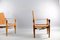 Vintage Cognac Leather Safari Lounge Chairs by Wilhelm Kienzle for Wohnbedarf, Set of 2, Image 13