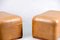 Vintage Brown Leather Ottomans from de Sede, Set of 2 2