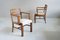 French Oak Armchairs, 1950s, Set of 2 1
