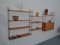 Mid-Century Swedish Ash and Metal Modular Wall Unit by Strinning, Kajsa & Nils ''Nisse'' for String, 1950s 4