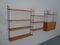 Mueble modular de pared sueco Mid-Century de fresno y metal de Strinning, Kajsa & Nils '' Nisse '' para String, años 50, Imagen 22