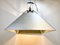 Large Industrial Silver Ceiling Lamp, 1970s 12