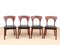 Scandinavian Rosewood Model Peter Side Chairs by Niels Koefoed, 1950s, Set of 4 4