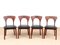 Scandinavian Rosewood Model Peter Side Chairs by Niels Koefoed, 1950s, Set of 4, Image 4