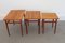 Tables Gigognes Mid-Century en Teck, 1960s 5