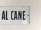 Vintage Italian Enamel Metal Sign Attenti al Cane Beware of the Dog, 1950s 3