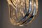 Mid-Century Italian Brass and Crystal Pendant Light Ceiling Lamp from Venini 4