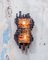 Brutalist Iron and Murano Glass Wall Light, Italy, 1960s, Image 2
