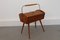 Scatola da cucito Mid-Century in ottone e legno, Germania, anni '50, Immagine 3