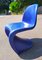 Sedia blu di Verner Panton per Vitra, 1967, Immagine 1