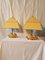 Lampes de Bureau Pigeon Vintage en Albâtre, Set de 2 1