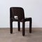 Universale Plastic Chair Model 4867 in Chocolate Brown by Joe Colombo for Kartell, 1970s 3
