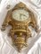 Horloge Murale Style Louis XVI Plaqué Or Émail et Laiton France Début du 20ème Siècle 12