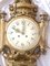 Reloj de pared estilo Luis XVI de latón y esmalte dorado Francia de principios del siglo XX, Imagen 10