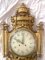 Louis XVI Style Wall Clock Gold-Plate Enamel and Brass France Early 20th Century 3