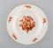 Antike Meissener Porzellanteller mit handbemalten orangen Blüten, 3er Set 4