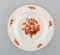 Antique Meissen Porcelain Plates with Orange Hand-Painted Flowers, Set of 3 4