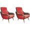 Fauteuils Ladies Rouges et Gris, Italie, 1952, Set de 2 4