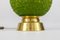 Tischlampen aus grünem Acrylglas und vergoldetem Messing, 1970er, 2er Set 6