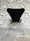 Sedia da pranzo 3107 Mid-Century nera di Arne Jacobsen per Fritz Hansen, anni '50, Immagine 4