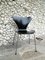 Chaise de Salon 3107 Noire par Arne Jacobsen pour Fritz Hansen, 1966 7
