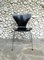 Chaise de Salon 3107 Noire par Arne Jacobsen pour Fritz Hansen, 1966 2
