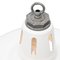 Lampe à Suspension d'Usine Vintage Industrielle en Email Blanc de Benjamin Electric Manufacturing Company 2